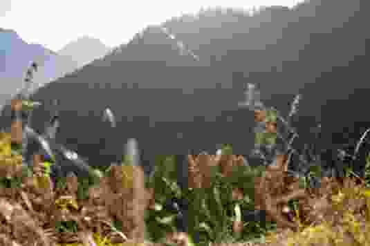 Panoramaschleife oberhalb von Ramosch