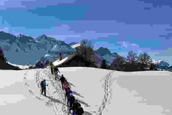 Schneeschuhwanderung zur Halgenfluh