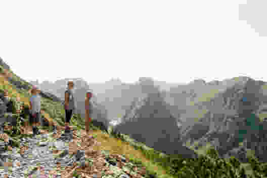 En famille sur la crête
