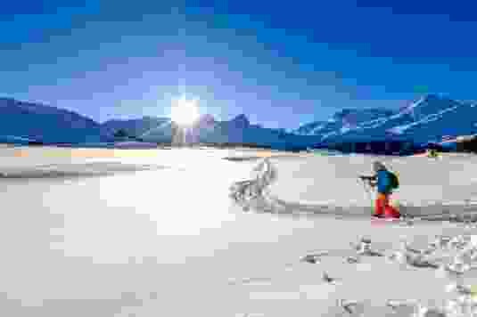 Schneeschuhrunde von Sur über die Alp Flix