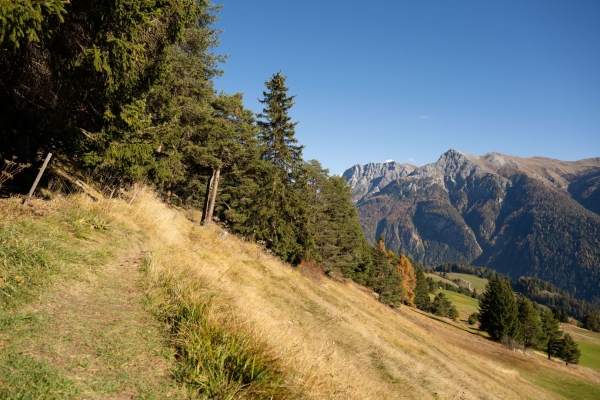 Panoramaschleife oberhalb von Ramosch