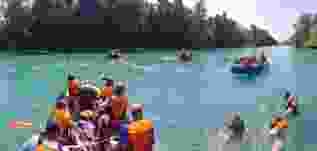 Bootsfahrt auf der Aare