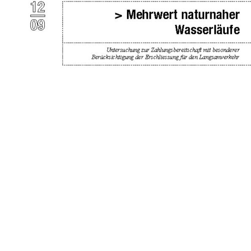 Résumé étude valeur ajoutée des cours d'eau proches de la nature