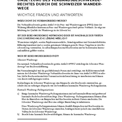 Aide mémoire droit de recours des associations