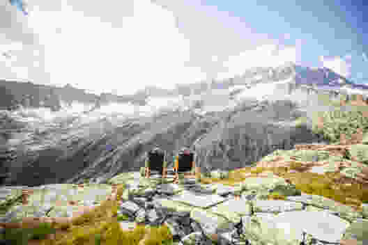 Die Aussicht von der Dammahütte auf den Dammagletscher ist atemberaubend. Bild: Wanderblondies