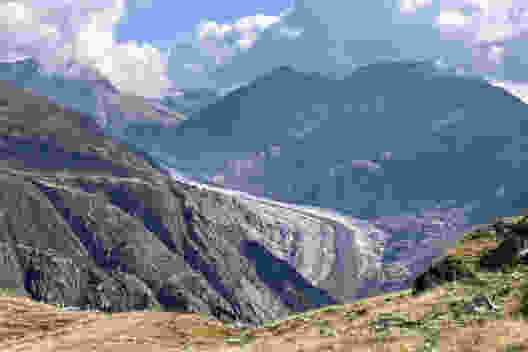 Sicht auf den Aletschgletscher. Bild: Pascal Bourquin