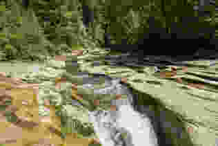 Bei der alten Schwarzwasserbrücke ist nochmals Baden angesagt.