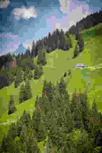 «Là-haut, sur la montagne, l’était un vieux chalet…» An einigen Stellen der Wanderung fühlt man sich ins Lied von Joseph Bovet versetzt. Bild: Severin Nowacki