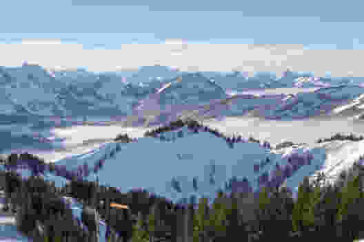 Die Sicht auf die Innerschweizer Berge.  Bild: Elsbeth Flüeler