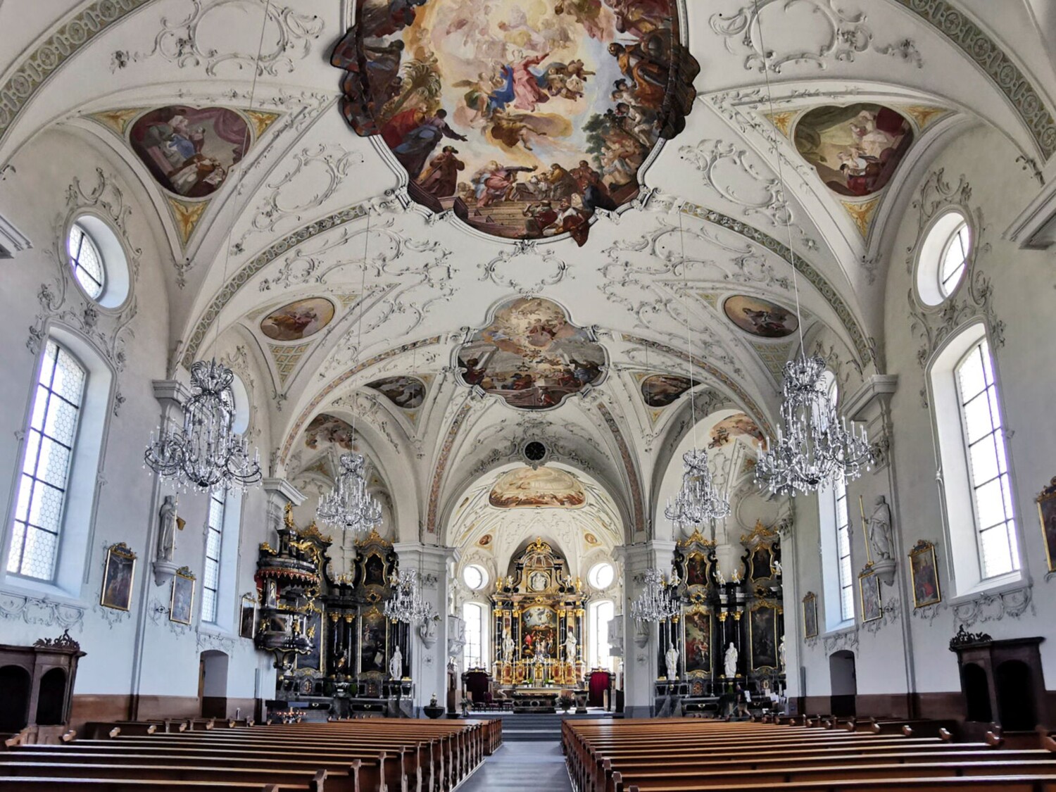 Blick in die Kapelle St. Mauritius in Ruswil.