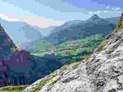Blick Richtung Tal und Grindelwald.