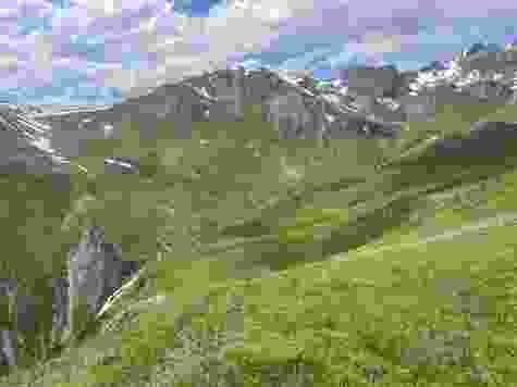 Unterwegs zum wilden Schnittlauch in Samnaun
