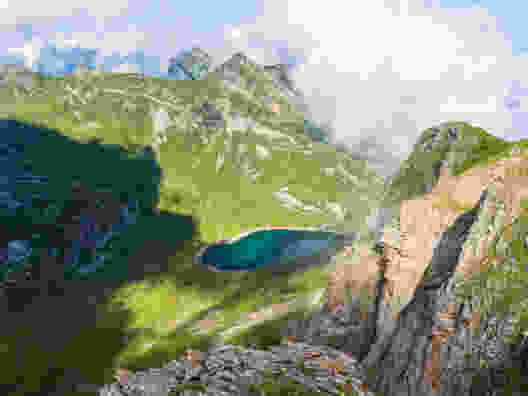 Tiefblick zum Spilauer See. Bild: Franz Ulrich. Bild: Franz Ulrich