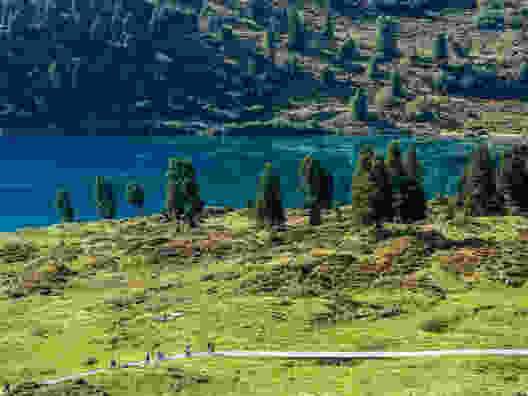 Der Engstlensee ganz in Türkis. Bild: Franz Ulrich