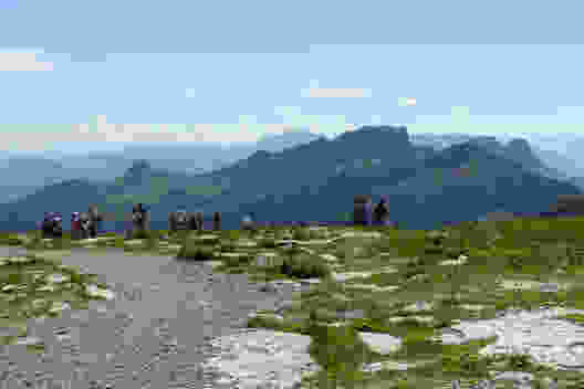 Blick vom Chäserrugg in Richtung Alviergebiet. Bild: Christiana Sutter
