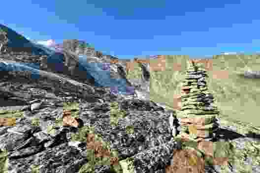 Le glacier de Ried vu de la cabane Bordier.