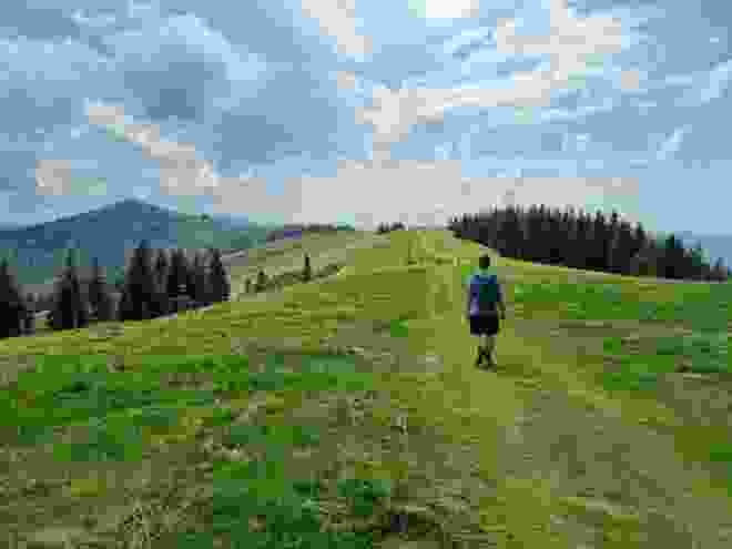 Auf dem Gratweg am Käsenberg