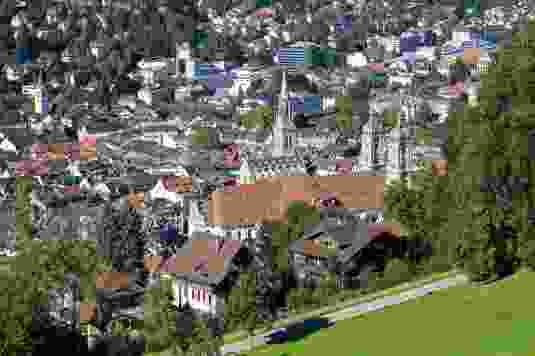In St. Gallen endet die Wanderung.