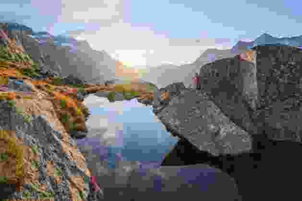 Deux jours dans le décor du glacier de l’Unteraar