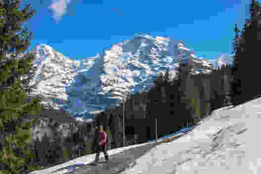 Panoramaweg durch Mürren