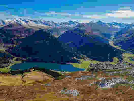 Hoch über Davos der Schatzalp entgegen