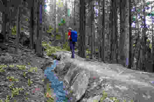 Dans la vallée du glacier de Ried