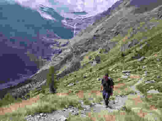 Per l’alpe Grum sul passo del Bernina