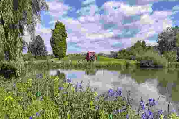Au printemps près du canal de Sankt Alban