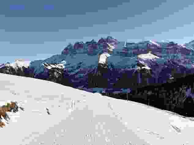 Ein letzter Blick zurück auf die Dents du Midi.