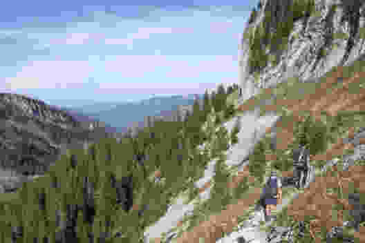 Au pied des montagnes du Breccaschlund, en direction du lac Noir. Photo: Markus Ruff