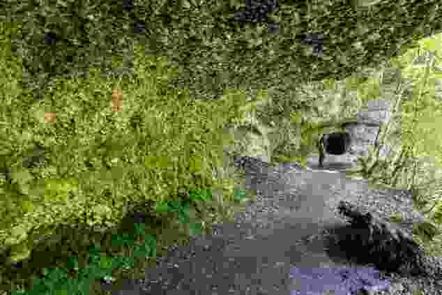 Trois tunnels permettent de traverser en toute sécurité les rochers de nagelfluh au Sihlsprung.