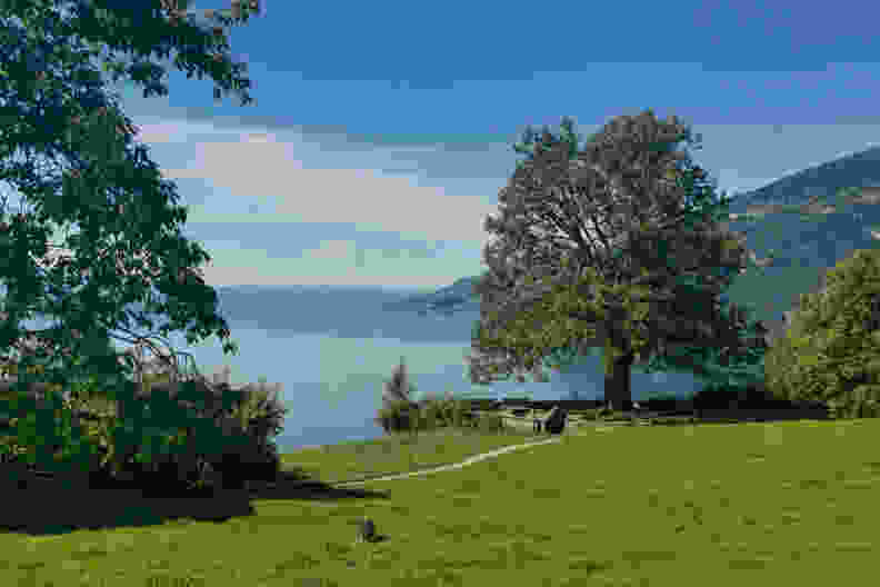 Monument Hodler sur le Finel, Meielisalp. Photo: Evelyne Zaugg
