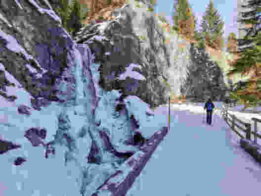 Une cascade gelée le long de la Hohe Promenade. Photo: Andreas Staeger