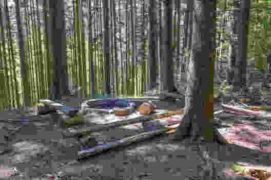 Im Aufstieg von Ledi auf St. Anton wandert man erst duch lauschigen Wald mit Feuerstelle ... Bild: Daniel Fleuti 