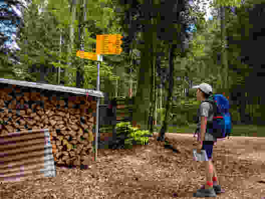Sud du Santeberg: il ne reste plus que de la descente. Photo: Franz Ulrich