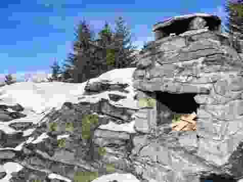 Glück und Pech bei der Rekognoszierung: Trockenes Holz war da – die Zündhölzer blieben leider zu Hause.