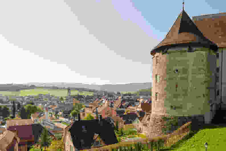 Die einzige Stadt der Ajoie: Blick auf die Altstadt von Porrentruy. Bild: Raja Läubli