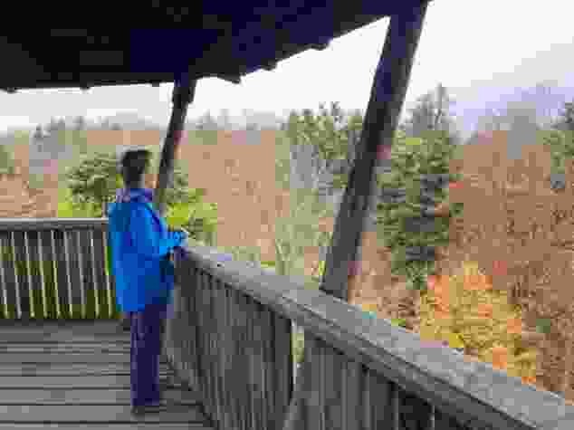 Auf dem Aussichtsturm auf dem Lorenchopf