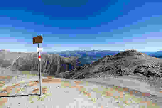 Viel Platz und Aussicht auf dem Piz Terza. 