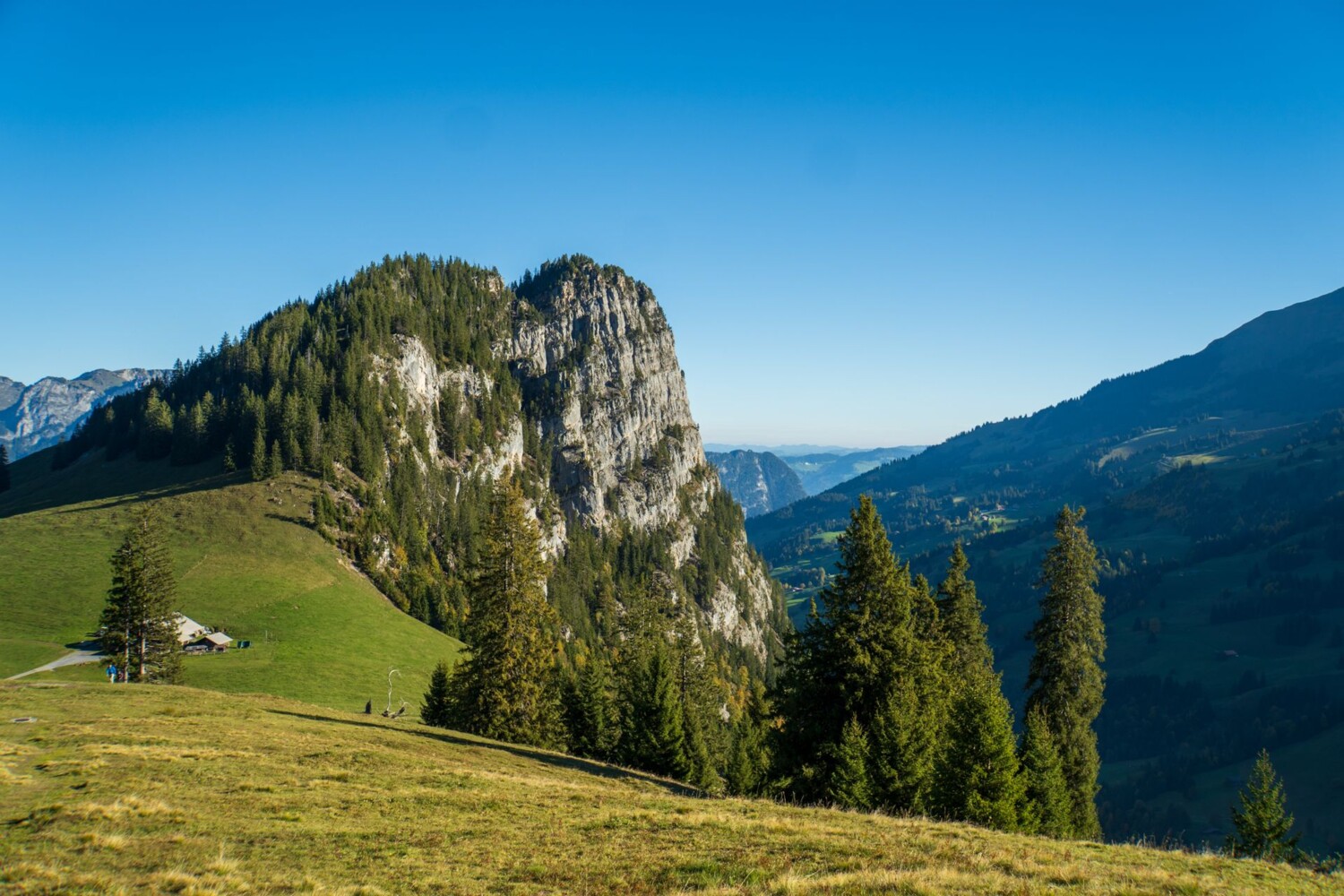 Blick zurück zum Schwarzeberg.