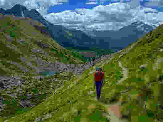 La montée vers le col n’est pas particulièrement raide. Photo: natur-welten.ch