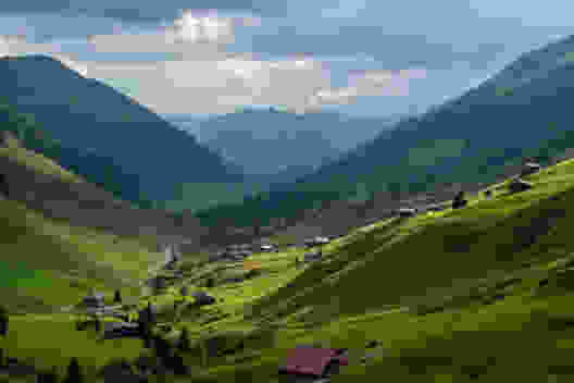 Bei Partnun, Blick talaufwärts Richtung St. Antönien.