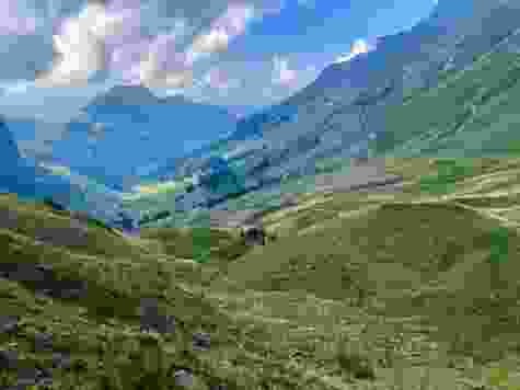 Vue sur le Kleinmelchtal depuis le Talalp.