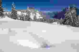 Vers l’aval, la chaîne de l’Alvier se dresse au-dessus du lac de Walenstadt.