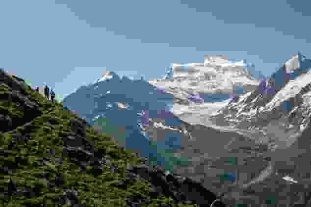Grandios trifft es ziemlich genau. Der Blick auf den Grand Combin.